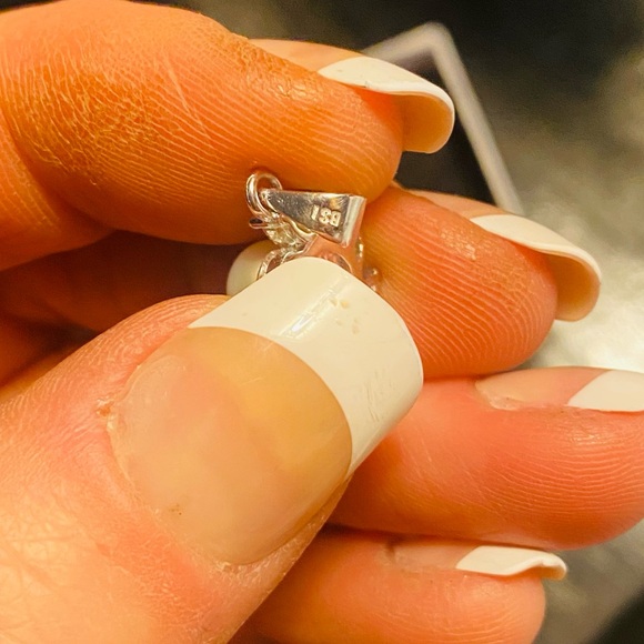 Sterling Silver Sun with pearl🌙 crescent moon Tigers Eye as a bonus. - Picture 7 of 10